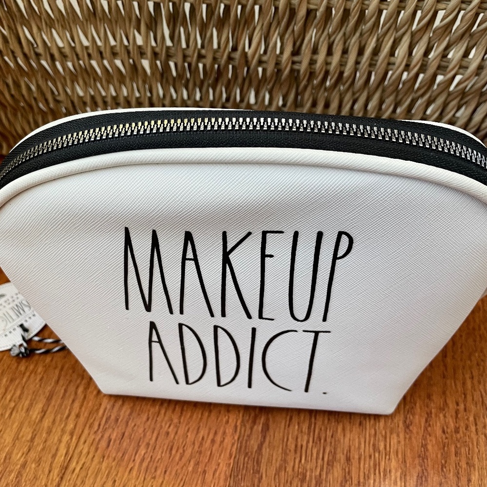 RAE DUNN Cosmetic Zipper Bag- ‘Makeup Addict.’ - Picture 5 of 6
